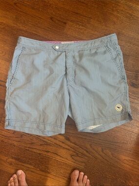 Ted Baker London Blue & White Striped Men’s Swim Shorts